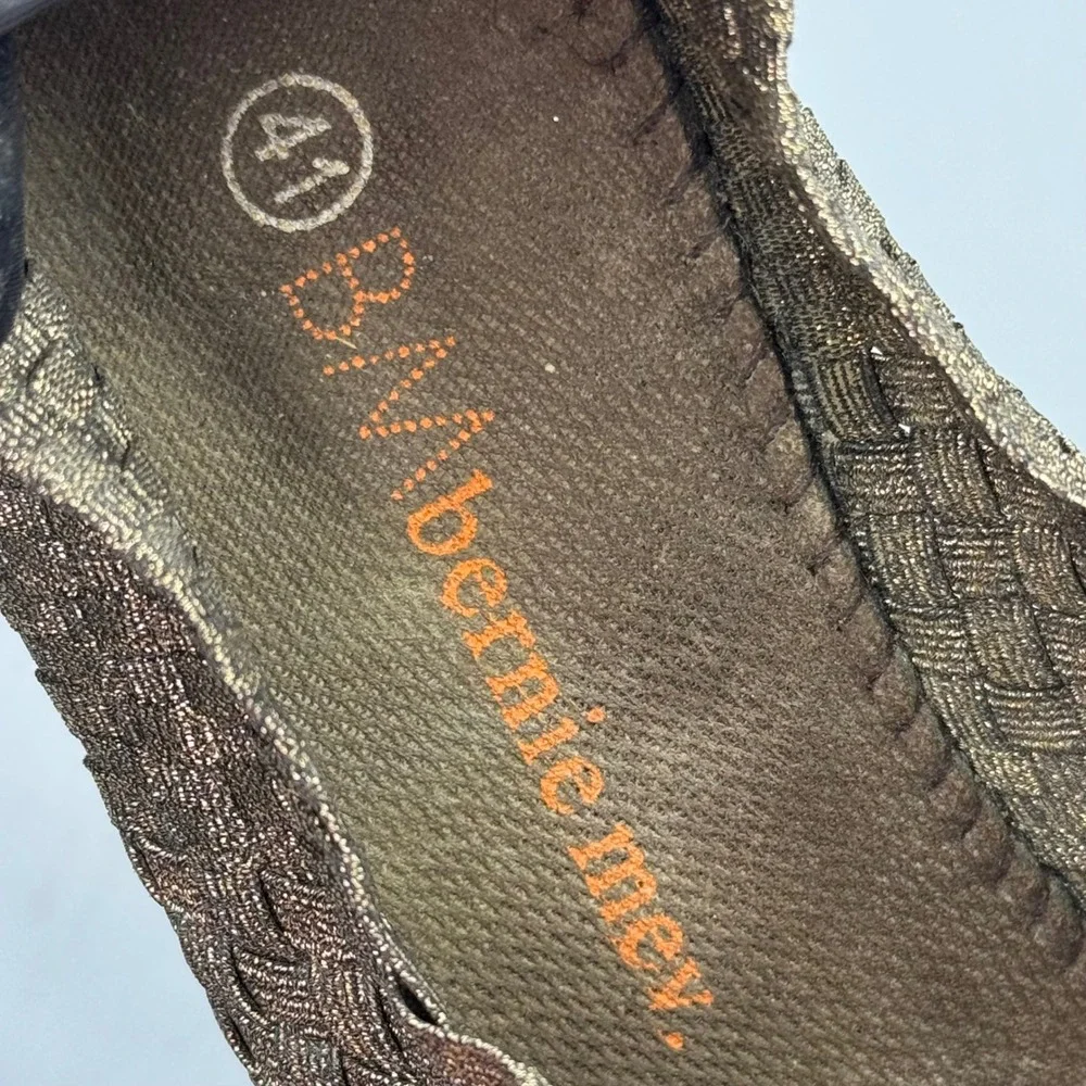 Bernie Mev Mary Jane Shoes Womens 41 Bronze US‎ 10 Woven casual earthy